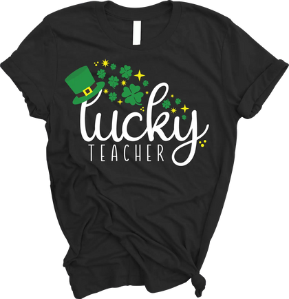 “Lucky Teacher” Tee The Teacher's Crate