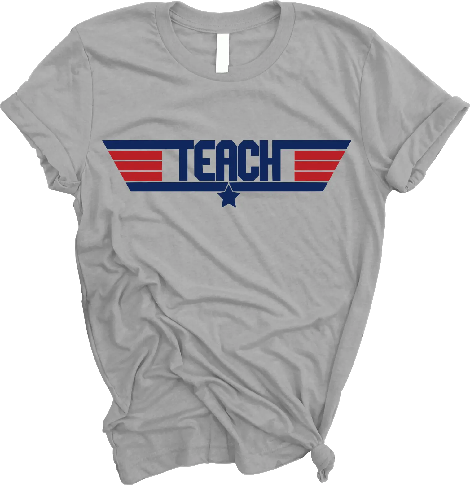 Teach” Top Teacher\'s The Crate Shirt Themed - Gun